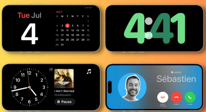越西苹果手机维修分享iOS17横屏充电待机显示有什么好处 