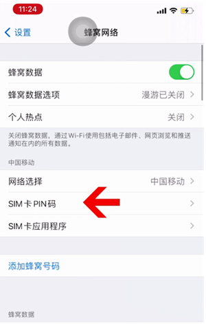 越西苹果14维修网分享如何给iPhone14的SIM卡设置密码 