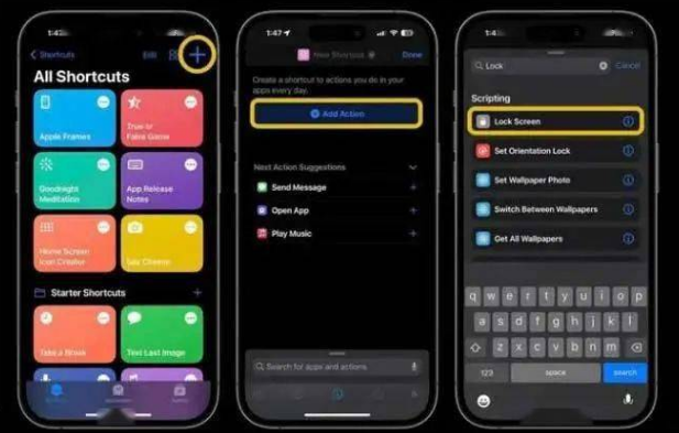 越西苹果14锁屏维修店分享iPhone14升级iOS16.4后如何创建锁屏快捷方式 