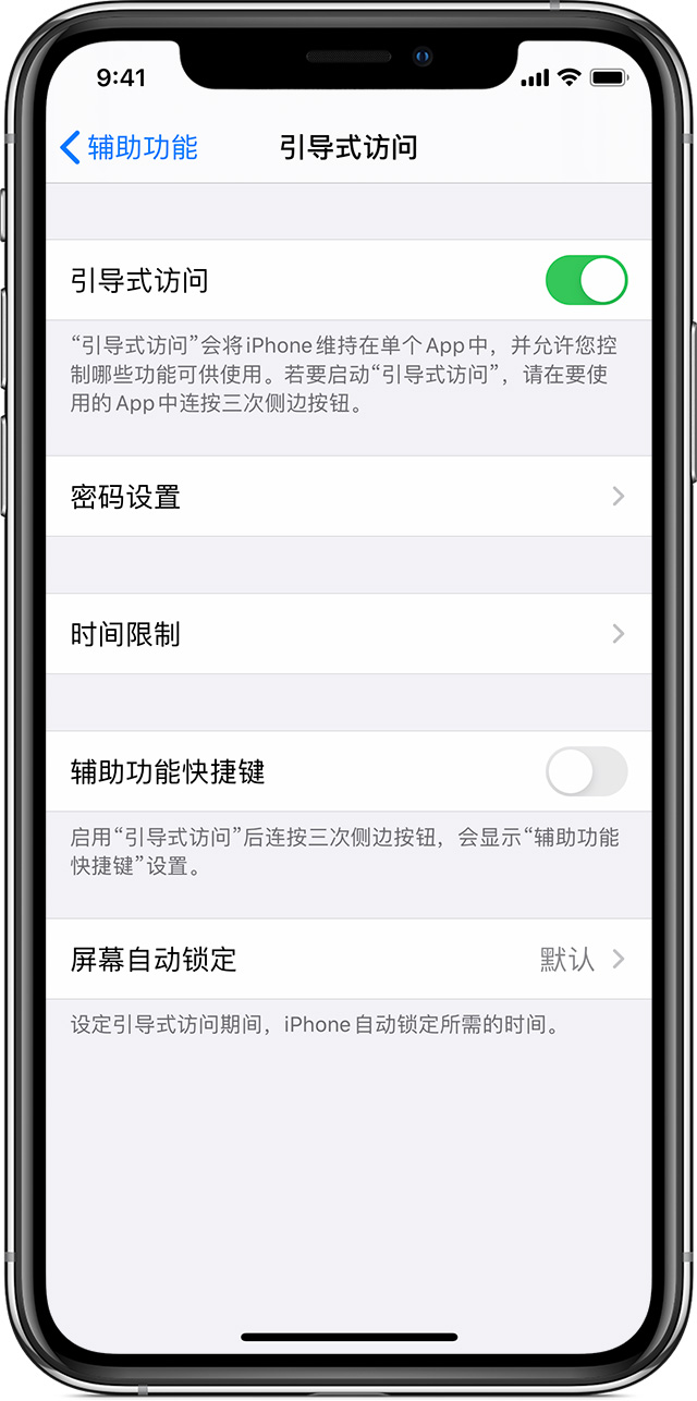 越西苹果手机维修分享如何在 iPhone 上退出引导式访问 