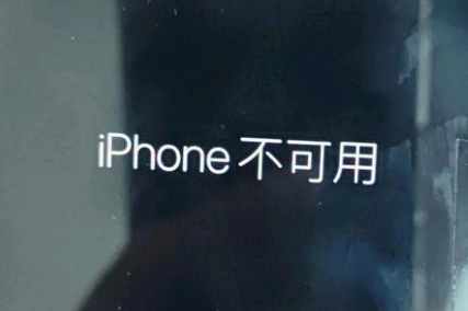 越西苹果服务网点分享锁屏界面显示“iPhone 不可用”如何解决 